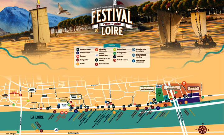 Plan du festival de Loire