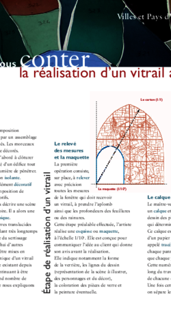 Laissez-vous conter la réalisation d’un vitrail au plomb