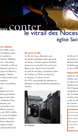 Laissez-vous conter le vitrail des Noces de Cana église Saint-Donatien