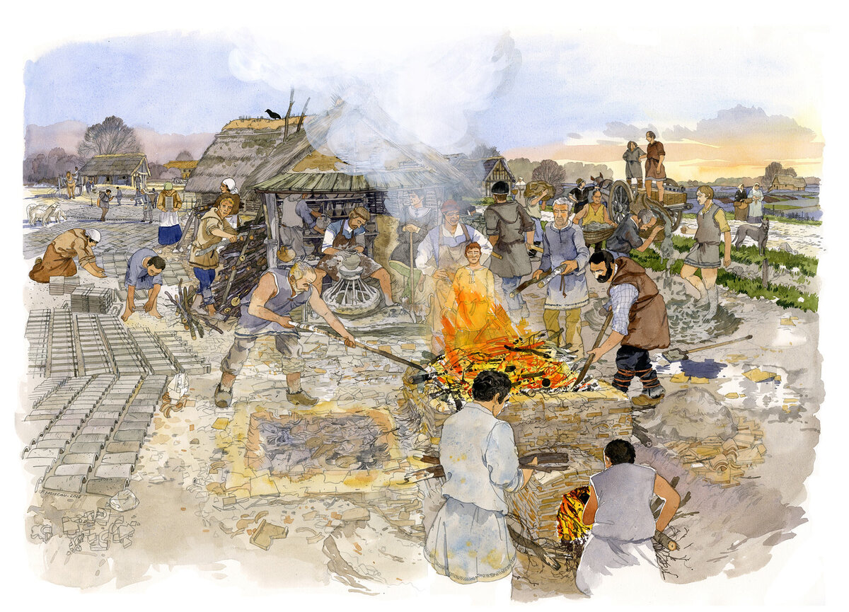 En bord de voie au VIIe siècle, l'atelier de potier-tuilier du Lac de la Médecinerie à Saran (Loiret)