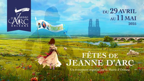 Bannière des fêtes de Jeanne d'Arc 2025